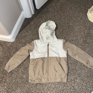 Kids Nike Beige and Off-White Hooded Jacket